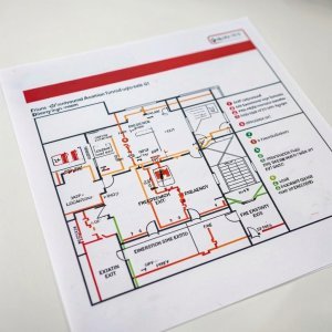 Разработка плана эвакуации при пожаре