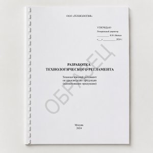 Разработка технологического регламента