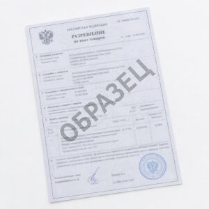 Разрешение на ввоз товаров